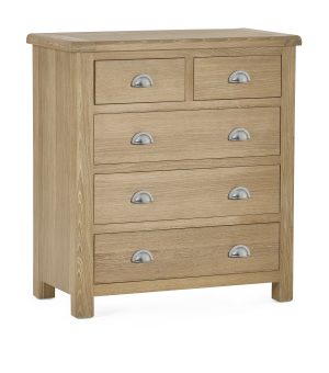 Memphis Limed Oak 3 + 2 Drawer Chest