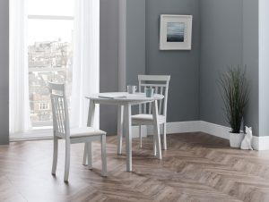 Coast Grey Dropleaf Table and 2 Grey Coast Chairs