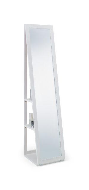 Fresco White Storage Mirror