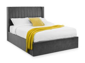 Langham Ottoman Storage 150cm King Bed - Grey