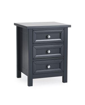Maine 3 Drawer Bedside - Anthracite