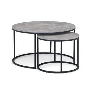 Staten Concrete Round Nesting Coffee Table