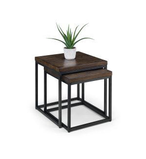 Brooklyn Nesting Lamp Tables - Dark Oak
