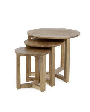 Nidri Nest Of 3 Tables Oak