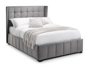 Gatsby 150cm King Bed - Light Grey