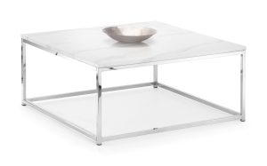 Scala White Marble Top Coffee Table