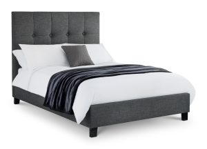 Sorrento 135cm Double Bed - Slate Linen