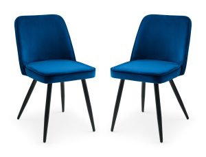 Set Of 2 Burgess Dining Chairs - Blue