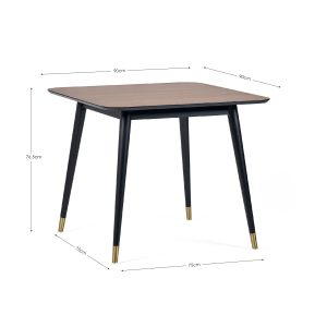 Findlay Square Table and 4 Grey Hadid Chairs