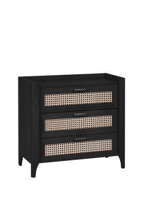 Sydney 3 Drawer Chest - Black Ash