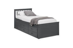 Maisie Bed With Underbed And Drawers Anthracite