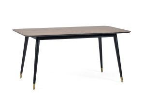 Findlay Rectangular Dining Table - Walnut & Black