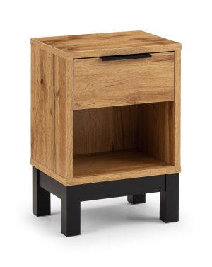 Bali 1 Drawer Bedside - Light Oak