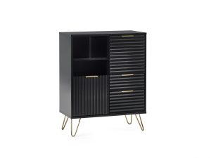 Murano 2 Door 2 Drawer Sideboard - Matt Black