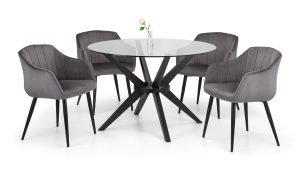 Hayden Dining Table and 4 Hobart Chairs