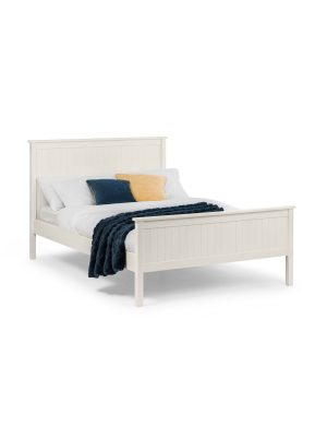 Maine 150cm King Bed - Surf White