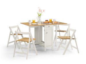 Savoy Dining Set - White/Natural