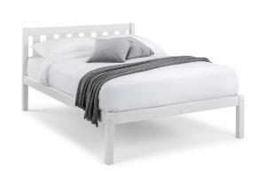 Luna 135cm Double Bed - Surf White