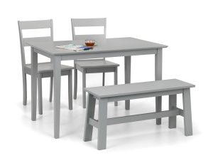 Kobe Rectangular Table, 1 Kobe Bench and 2 Kobe Chairs
