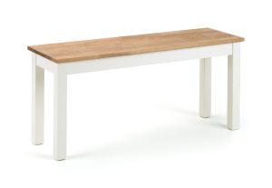 Coxmoor Bench - Ivory & Oak
