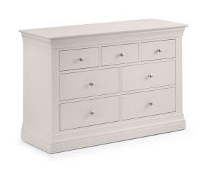 Clermont 4+3 Drawer Chest - Light Grey