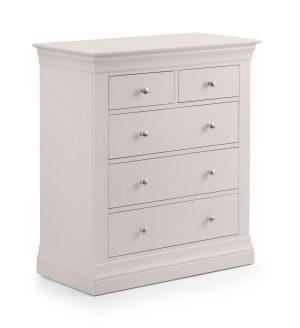 Clermont 3+2 Drawer Chest - Light Grey