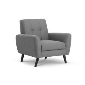 Monza Compact Retro Chair - Grey