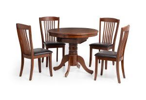 Canterbury Round Extending Table and 4 Canterbury Chairs