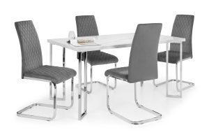 Positano Table and 4 Grey Calabria Chairs