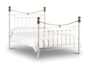 Victoria 135cm Double Bed - Stone White
