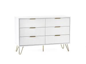 Murano 6 Drawer Chest - Matt White