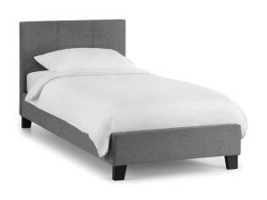 Rialto 90cm Single Bed  Light Grey