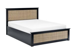 Padstow Ottoman 135Cm Double Bed - Black