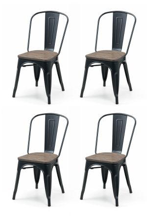 Set Of 4 Grafton Metal Chairs