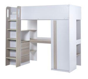 Ocean Highsleeper Pale Wood & White