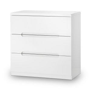 Manhattan 3 Drawer Chest - White