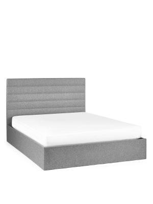 Merida Ottoman Storage 150cm King Bed - Grey