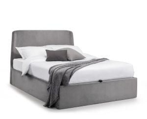 Frida Ottoman Storage 150cm King Bed - Grey