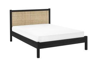 Padstow Rattan 135Cm Double Bed - Black