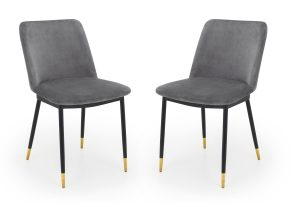 Set Of 2 Delaunay Dining Chairs - Grey