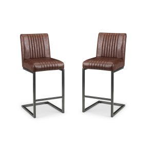 Set Of 2 Brooklyn Barstools - Brown