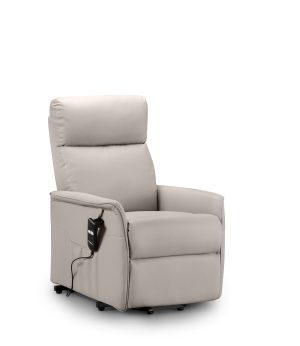 Helena Rise & Recline Chair- Pebble Faux Leather