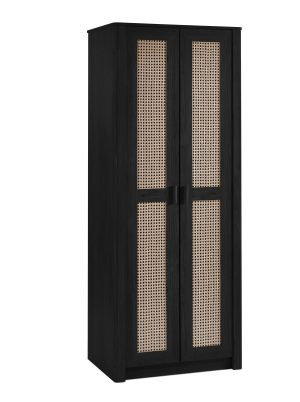 Sydney 2 Door Wardrobe - Black Ash
