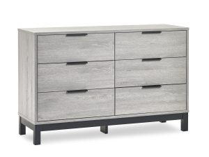 Bali 6 Drawer Wide Chest - Grey Oak