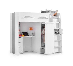 Pegasus Highsleeper White / Silver