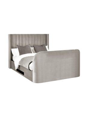 Clara Ottoman TV Bed 135cm - Light Grey