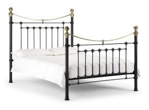 Victoria 135cm Double Bed - Satin Black