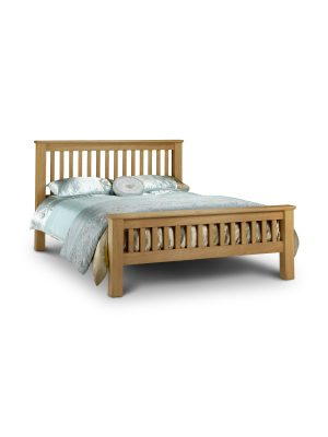 Amsterdam Oak High Footend 150cm King Bed