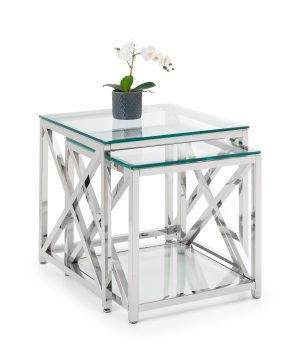 Miami Nest Of Tables - Silver