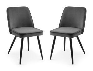 Set Of 2 Burgess Dining Chairs - Grey